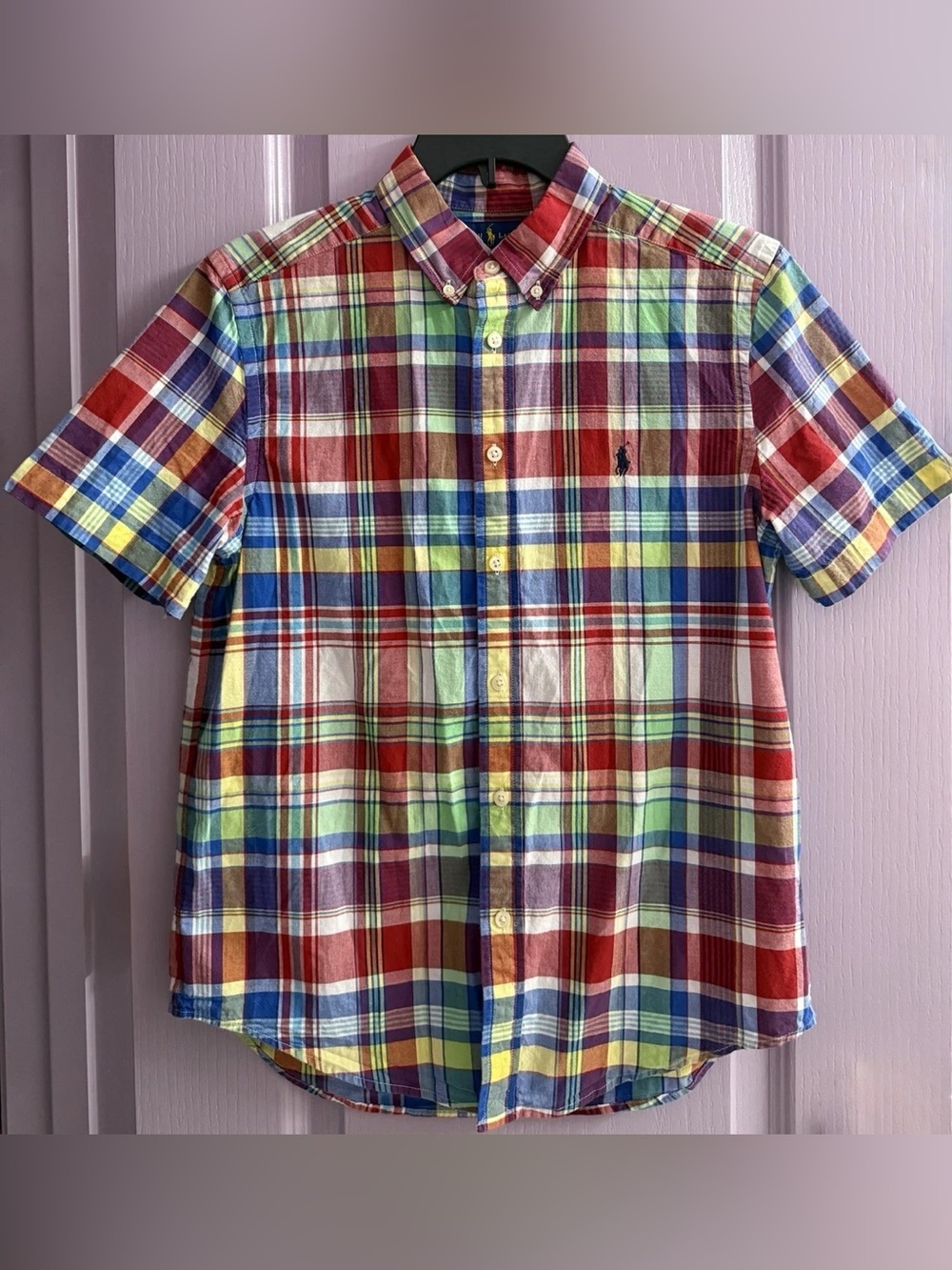 Polo by Ralph Lauren Kids Short-Sleeve Multicolor Plaid Button-Down Shirt